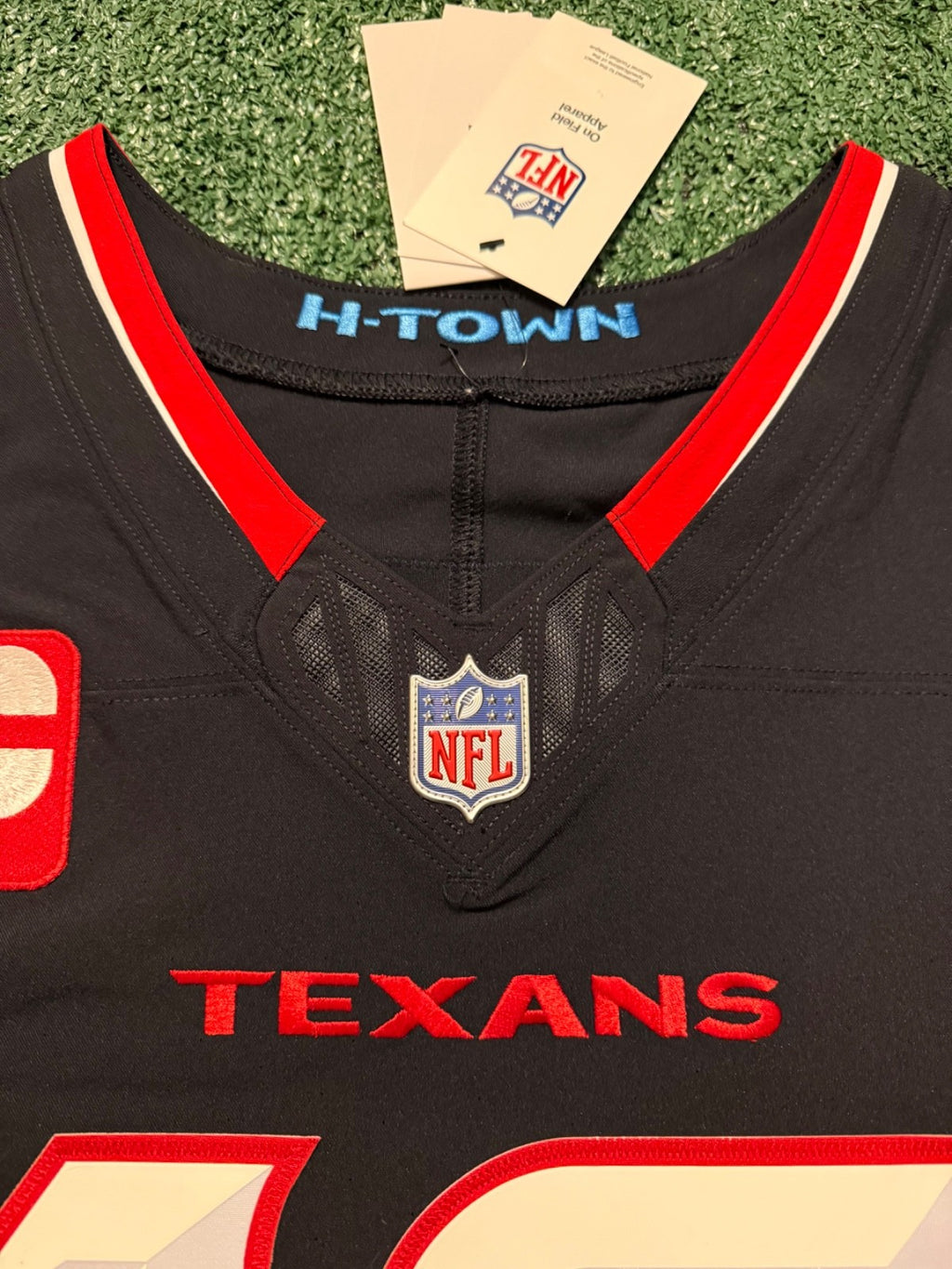 Nico Collins Houston Texans Jersey #12 Nike Vapor Fuse Elite Navy Size 44 (L) NFL