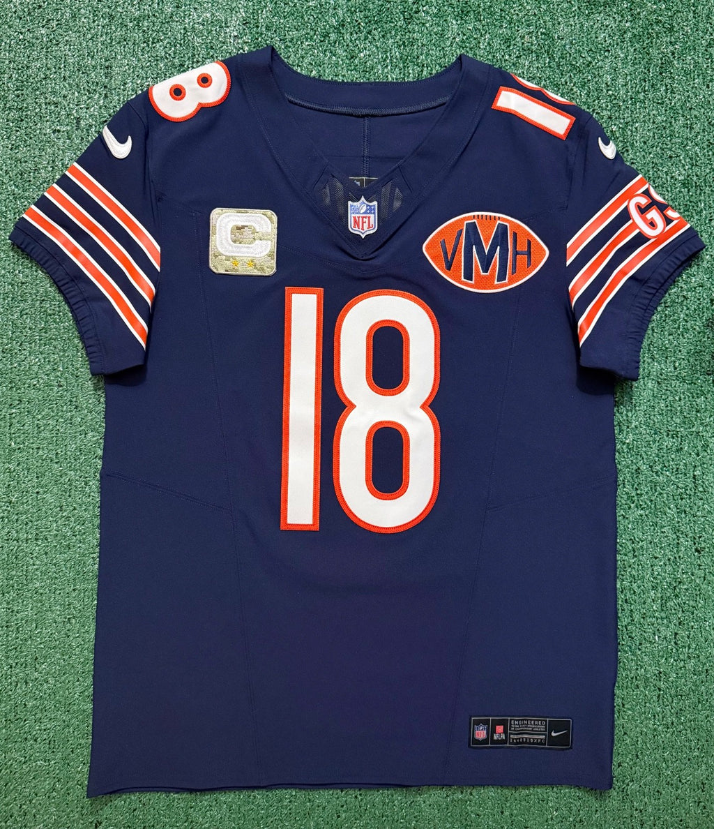 Caleb Williams Chicago Bears Jersey #18 Nike Vapor FUSE Elite Navy Size 40 (Medium) NFL