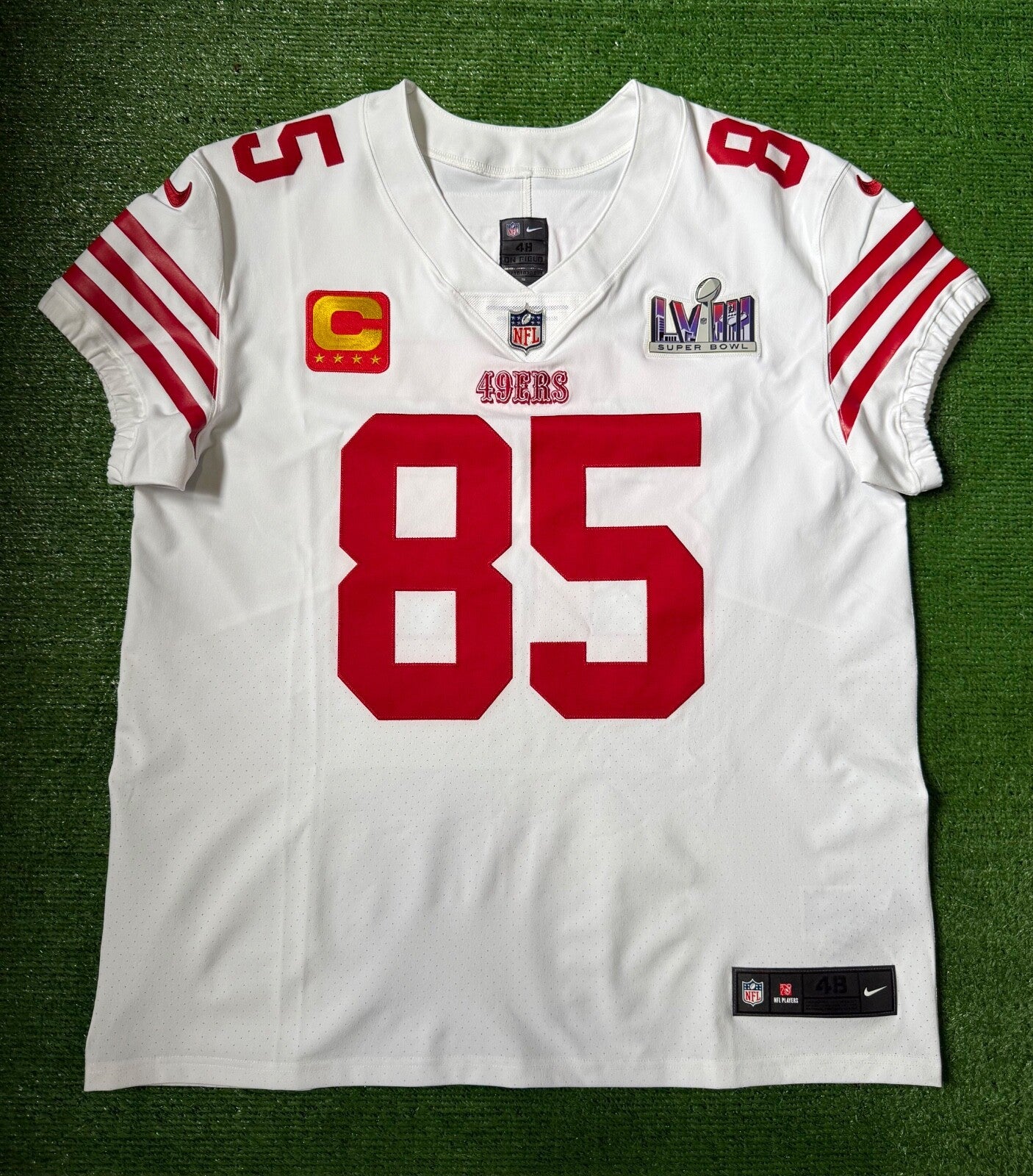 George Kittle San Francisco 49ers
Jersey #85 Nike Vapor Elite white
Size 48 (XL) NFL