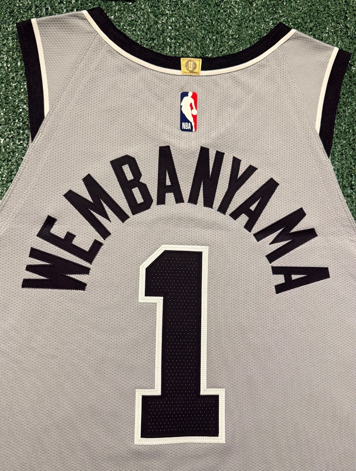 Victor Wembanyama San Antonio Spurs Jersey #1 Nike ADV Authentic Gray Size 48 (L) NBA