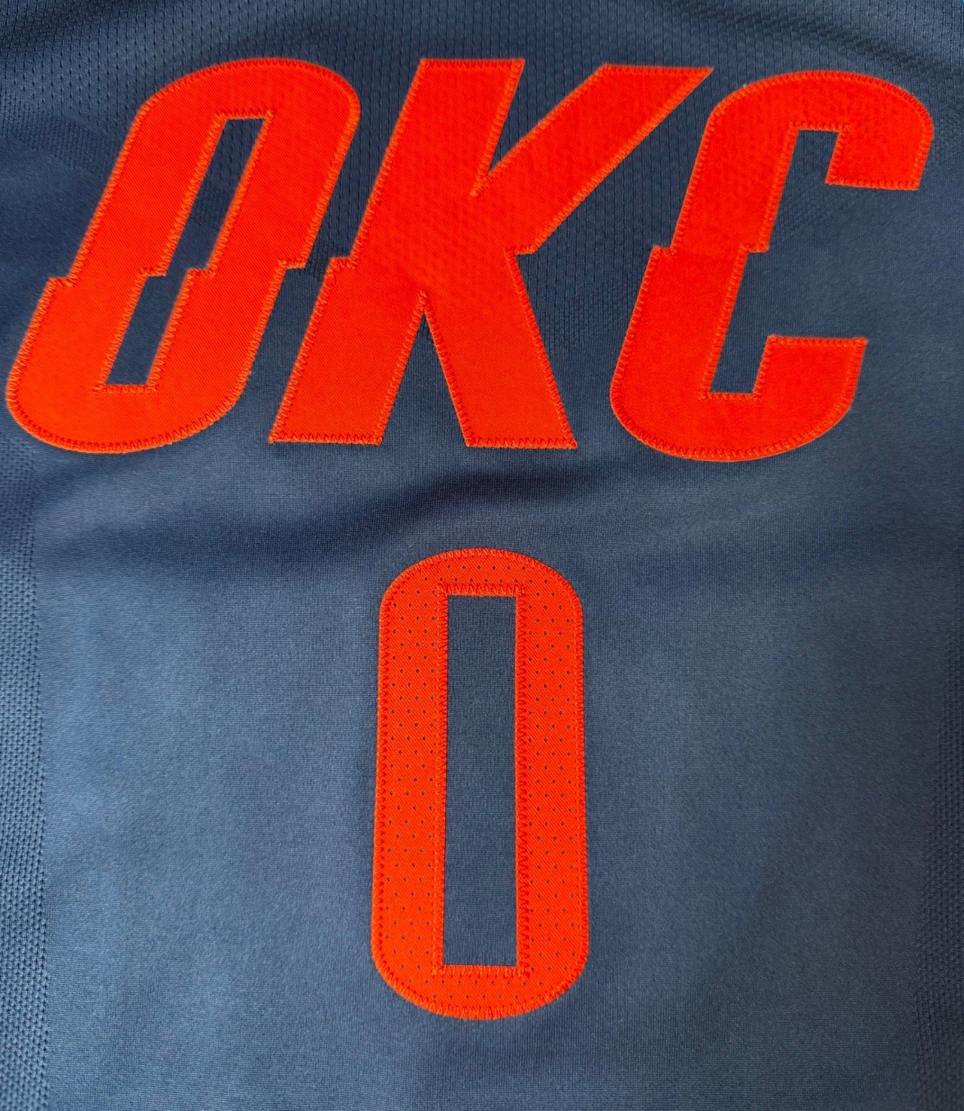 Russell Westbrook Oklahoma City Thunder Jersey #0 Nike Aeroswift Authentic Blue Size 44 (M) NBA