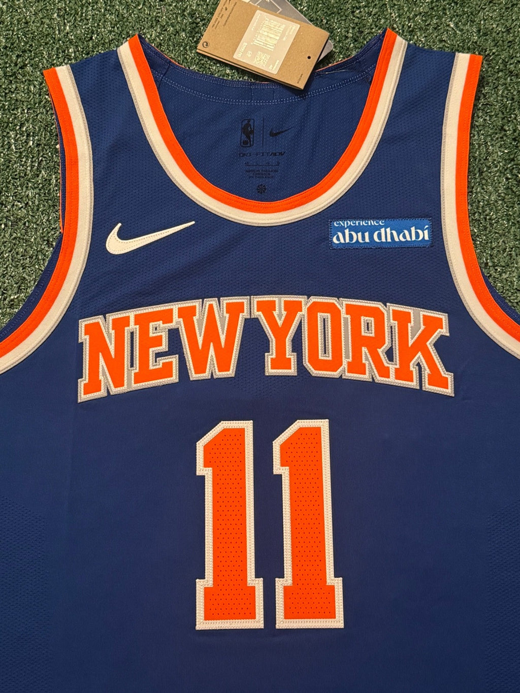 Jalen Brunson New York Knicks Jersey #11 Nike ADV Authentic Blue Size 48 (L) NBA