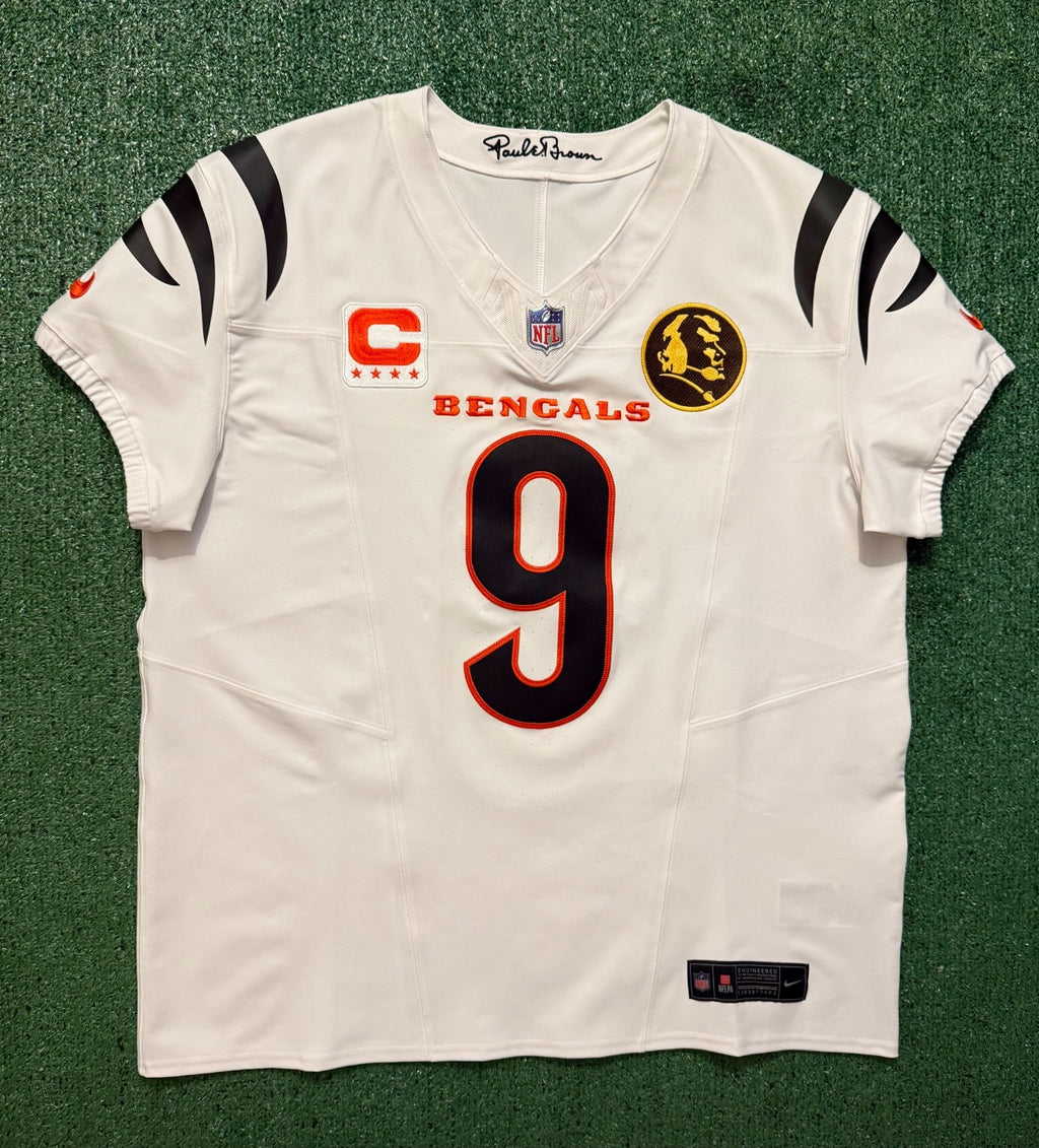 Joe Burrow Cincinnati Bengals Jersey #9 Nike Vapor FUSE Elite White Size 48 (XL) NFL
