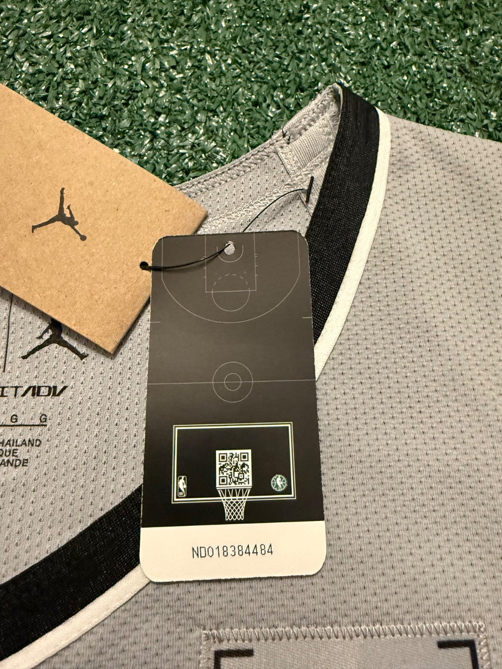 Victor Wembanyama San Antonio Spurs Jersey #1 Nike ADV Authentic Gray Size 48 (L) NBA