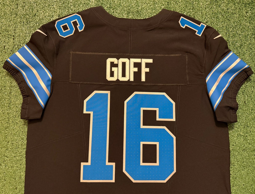 Jared Goff Detroit Lions Jersey #16  Nike Vapor FUSE Elite Black Size 48 (XL) NFL