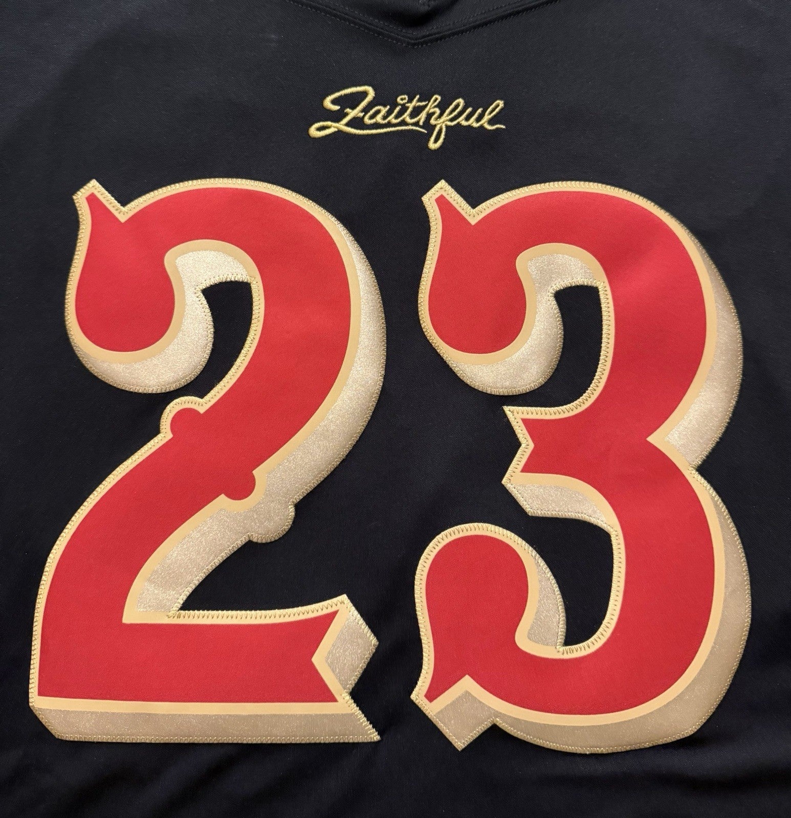 Christian McCaffrey San Francisco 49ers Jersey #23 Rivalry Limited Black Size (Large) NFL