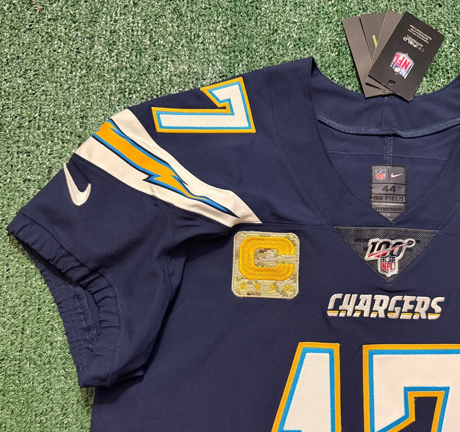 Philip Rivers Los Angeles Chargers Jersey #17 Nike Vapor Elite Navy Size 44 (L) NFL