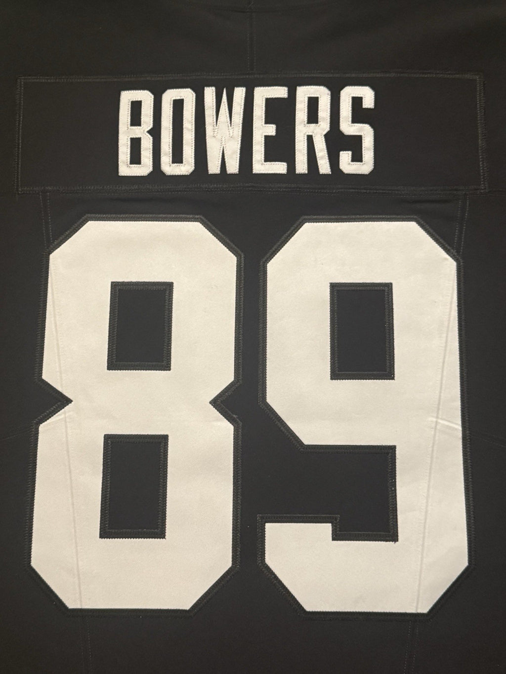 Brock Bowers Las Vegas Raiders Jersey #89 Nike Vapor Fuse Elite Black Size 48 (XL) NFL