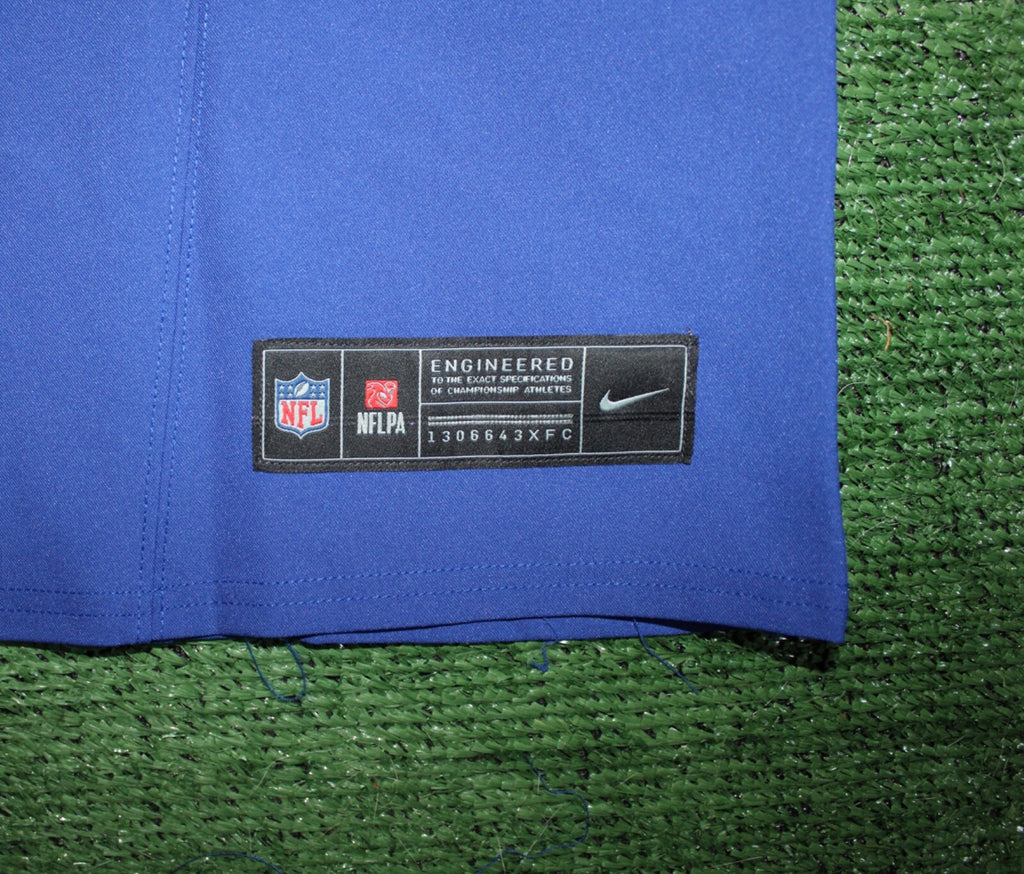 Malik Nabers New York Giants Jersey #9 Nike Vapor FUSE Elite Blue Size 48 (XL) NFL
