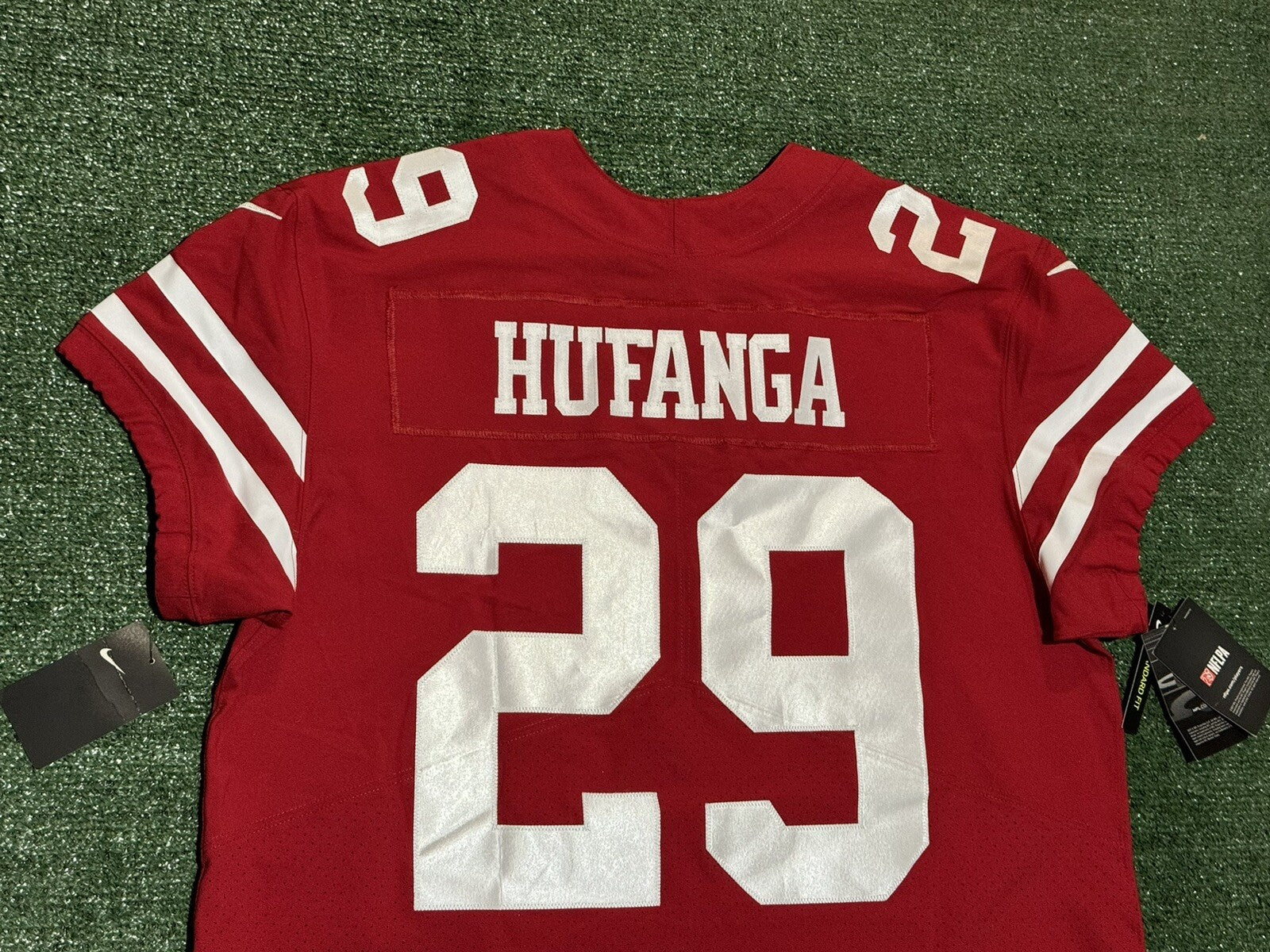 Talanoa Hufanga San Francisco 49ers Jersey #29 Nike Vapor Elite red Size 48 (XL) NFL