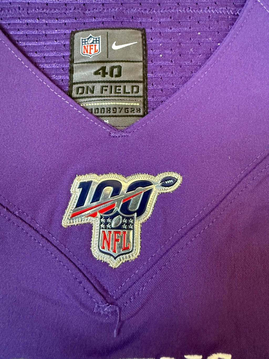 Lamar Jackson Baltimore Ravens Jersey #8 Nike Vapor Elite Purple Size 40 (M) NFL