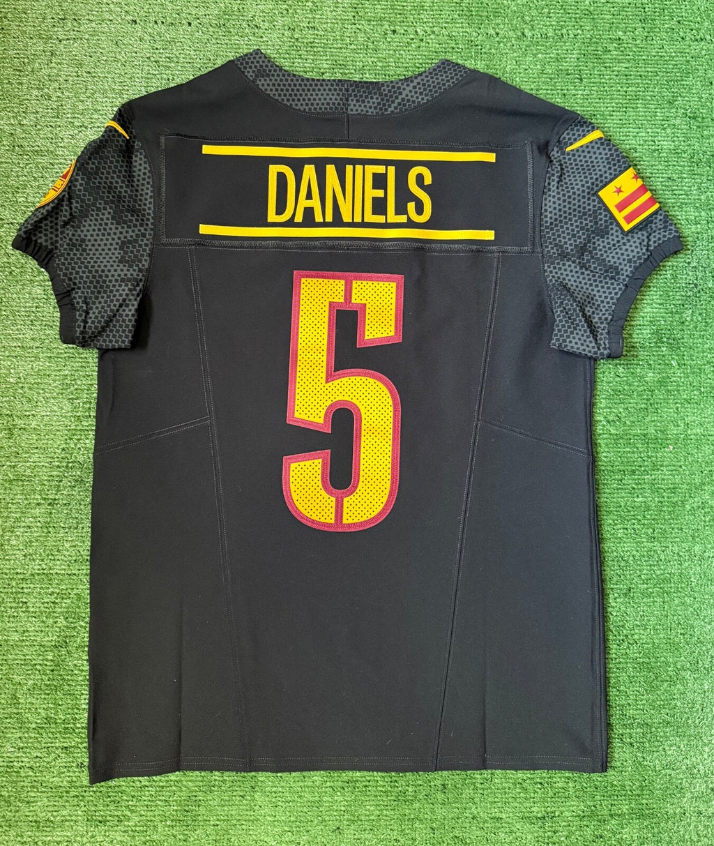Jayden Daniels Washington Commanders Jersey #5 Nike Vapor FUSE Elite Black Size 40 (Medium) NFL