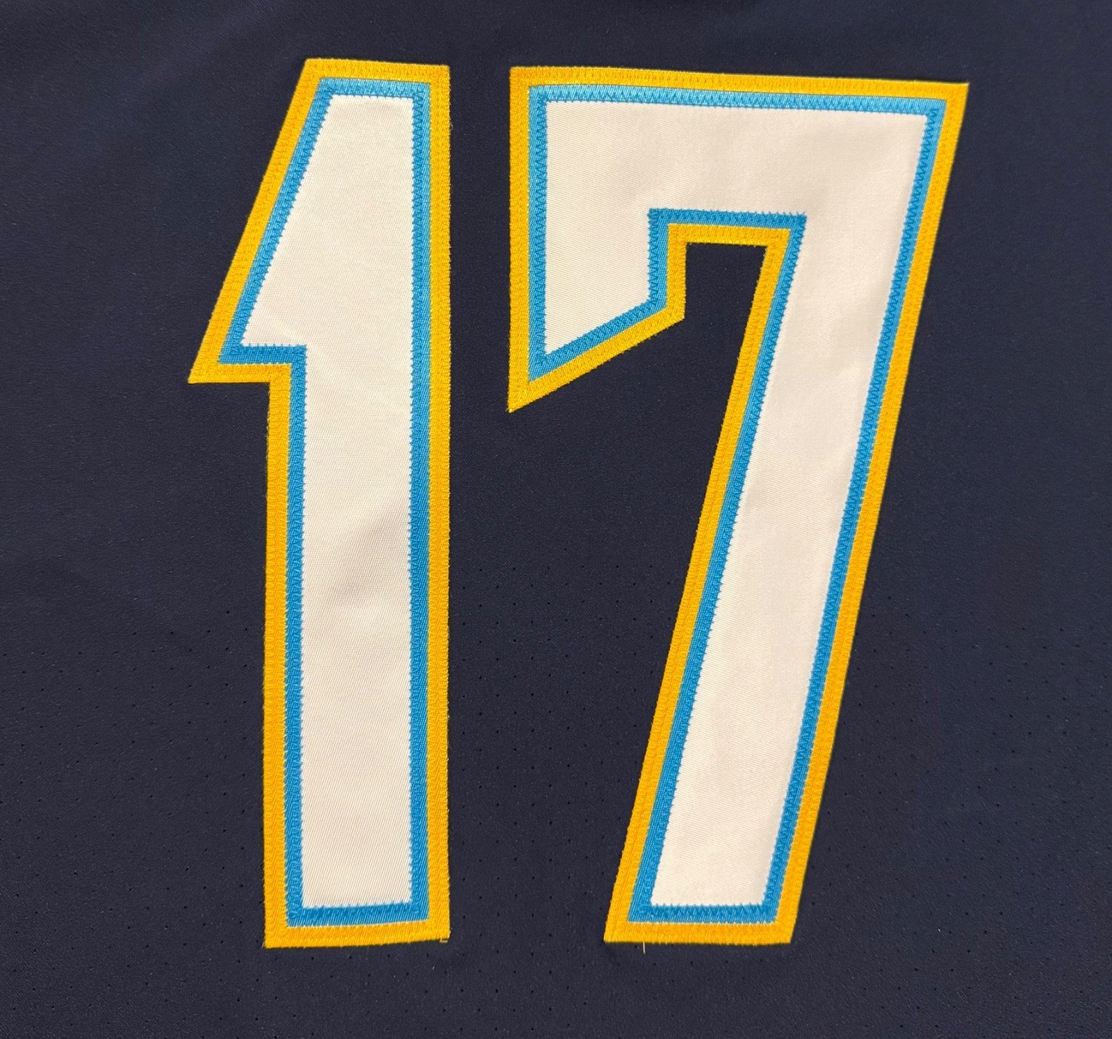 Philip Rivers Los Angeles Chargers Jersey #17 Nike Vapor Elite Navy Size 40 (M) NFL