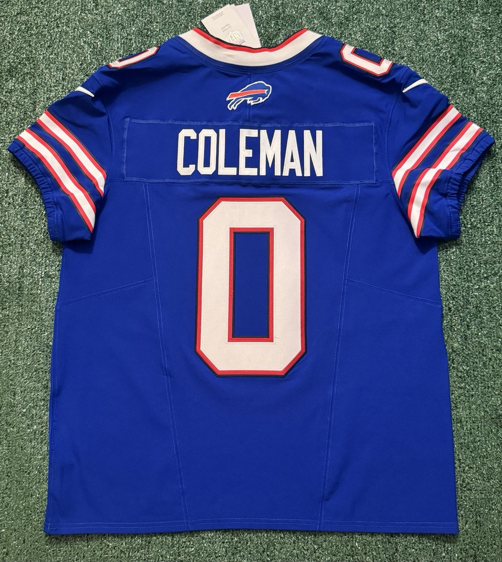 Keon Coleman Buffalo Bills Jersey #0 Nike Vapor Fuse Elite Blue Size 44 (L) NFL