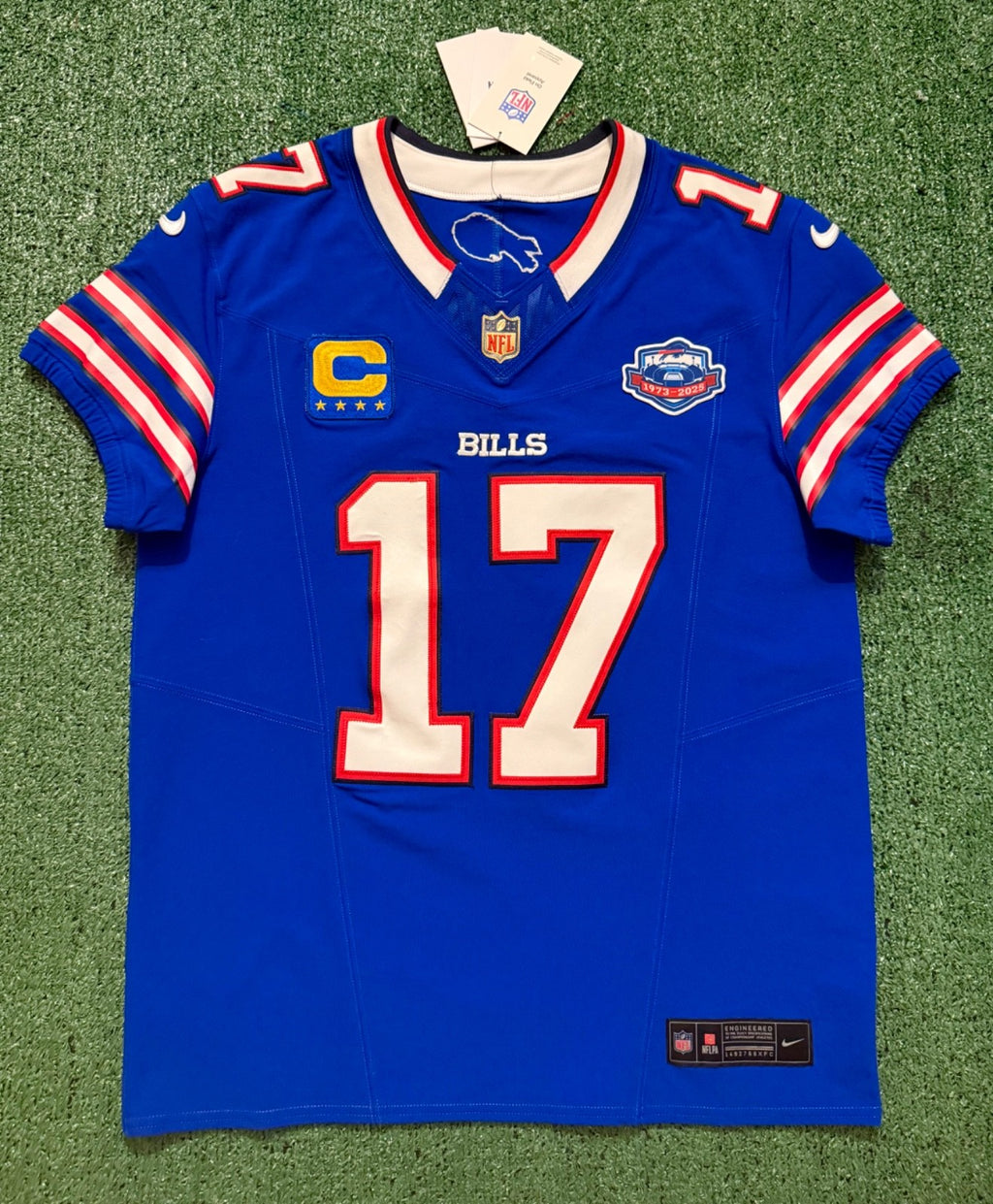 Josh Allen Buffalo Bills Jersey #17 Nike Vapor Fuse Elite Blue Size 40 (M) NFL