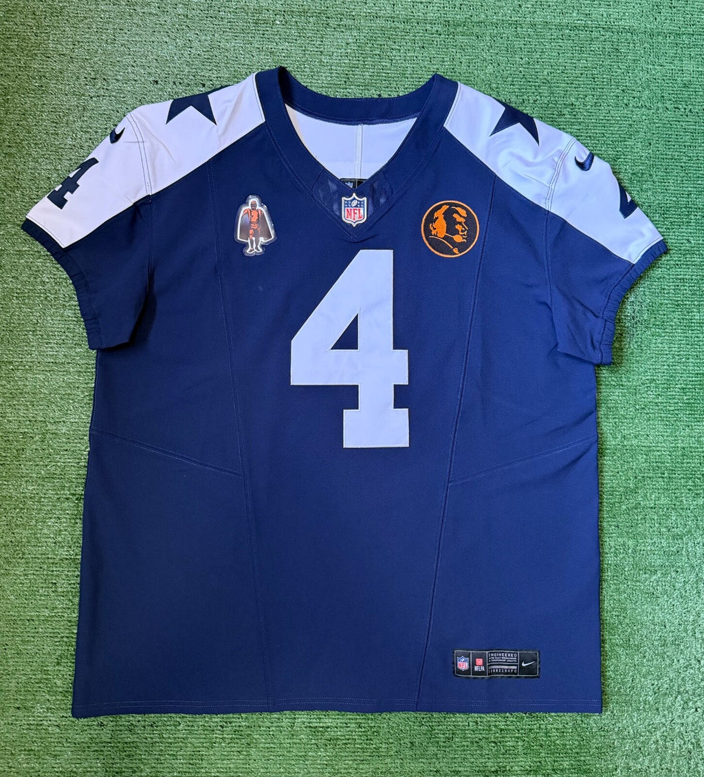 Dak Prescott Dallas Cowboys Jersey #4 Nike Vapor Fuse Elite Navy Size 48 (XL) NFL