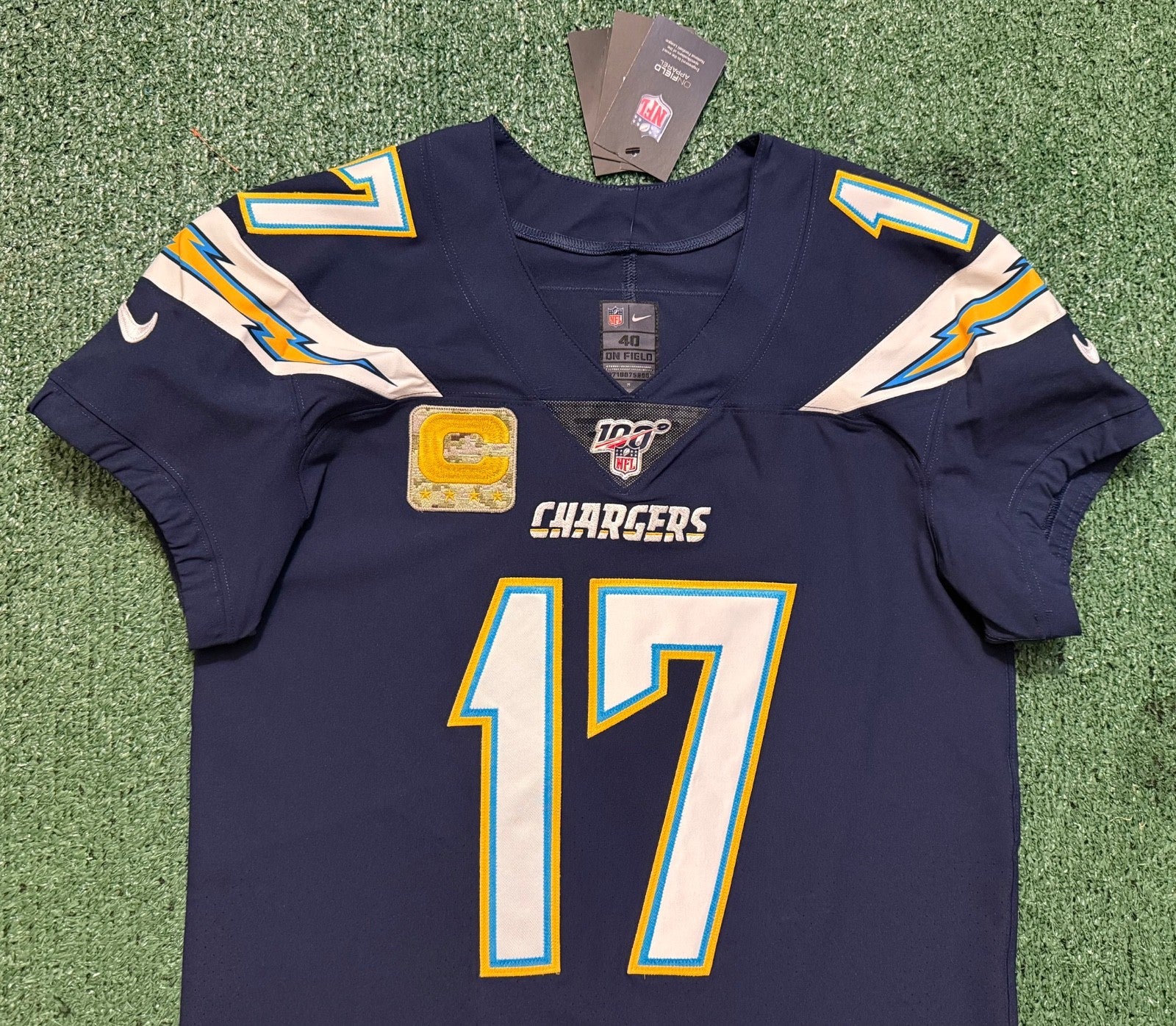 Philip Rivers Los Angeles Chargers Jersey #17 Nike Vapor Elite Navy Size 40 (M) NFL