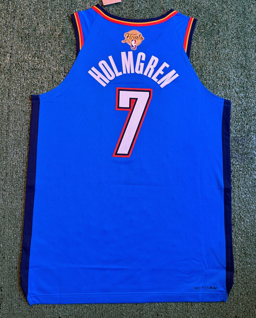 Chet Holmgren Oklahoma City Thunder Jersey #7 Nike ADV Authentic Blue Size 48 (L) NBA
