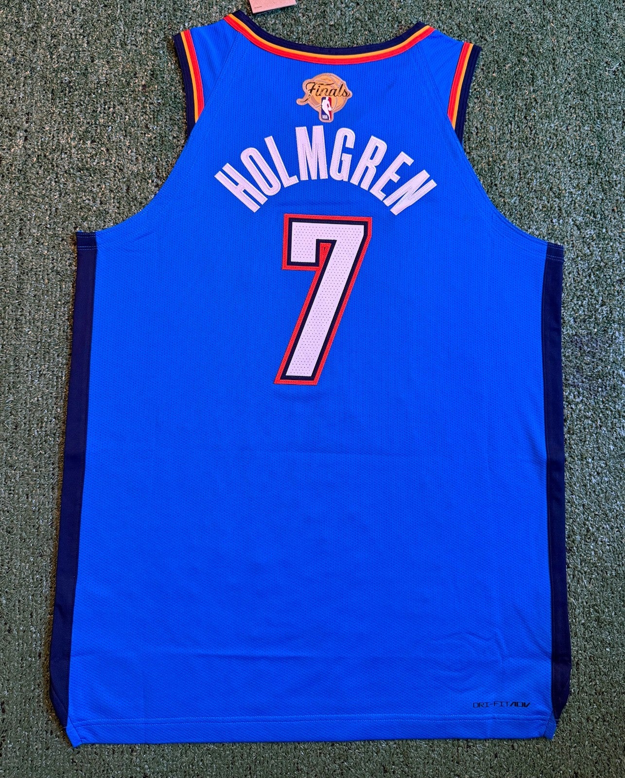 Chet Holmgren Oklahoma City Thunder Jersey #7 Nike ADV Authentic Blue Size 48 (L) NBA