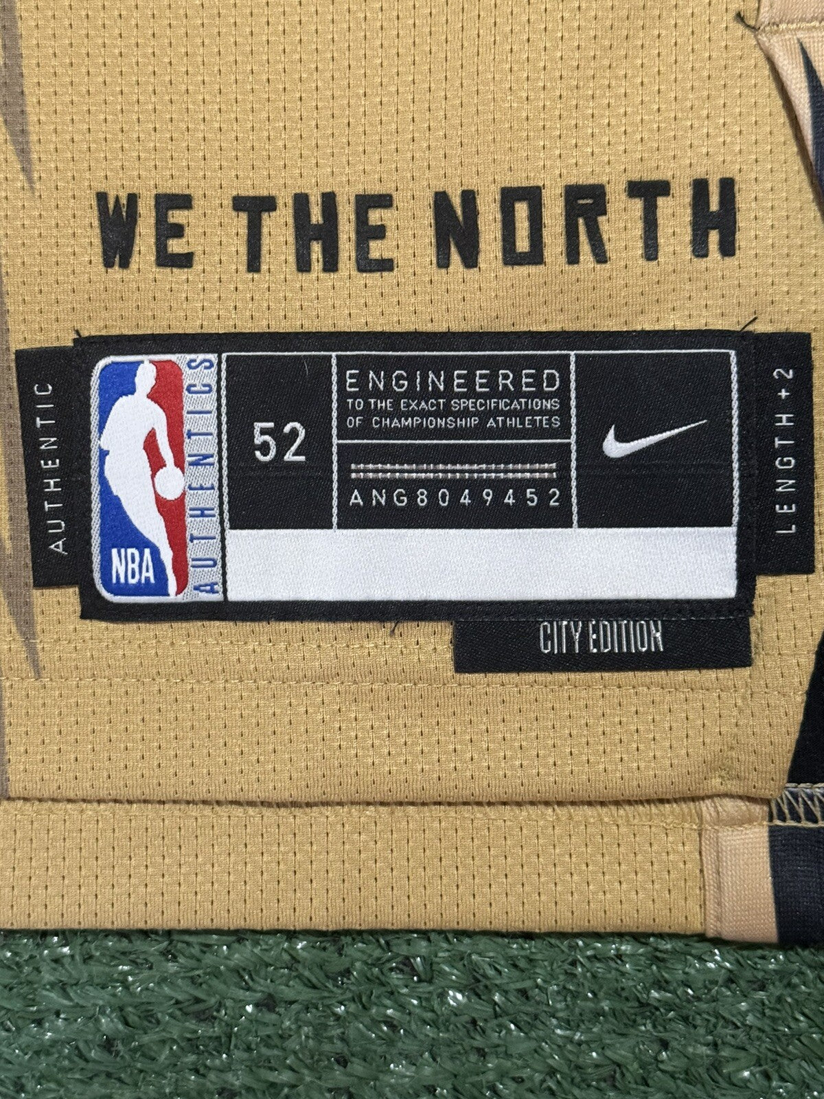 Immanuel Quickley Toronto Raptors Jersey #5 Nike ADV Authentic Gold Size 52 (XL) NBA