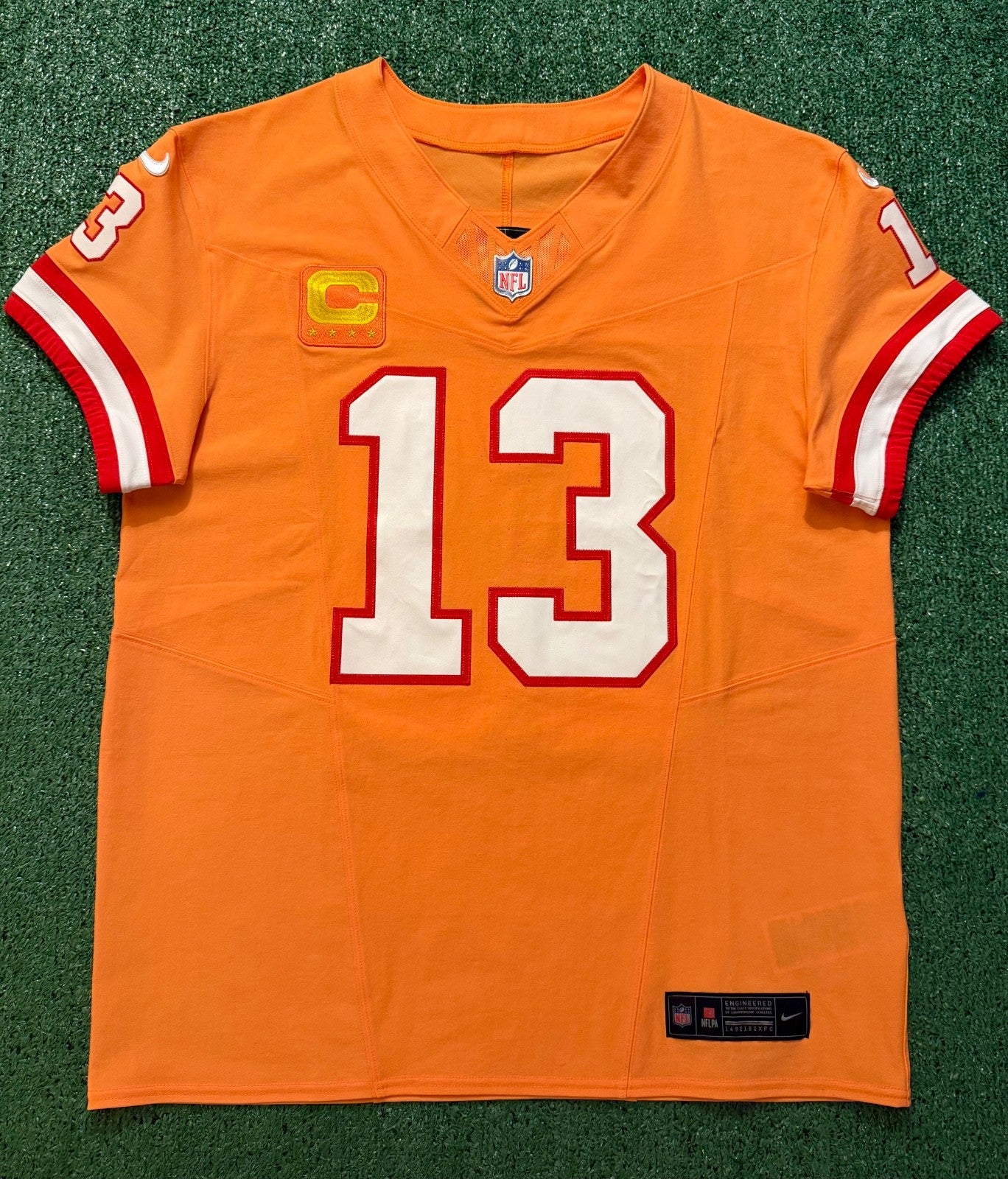 Mike Evans Tampa Bay Buccaneers Jersey #13 Nike Vapor FUSE Elite Orange Creamsicle Size 44 (Large) NFL
