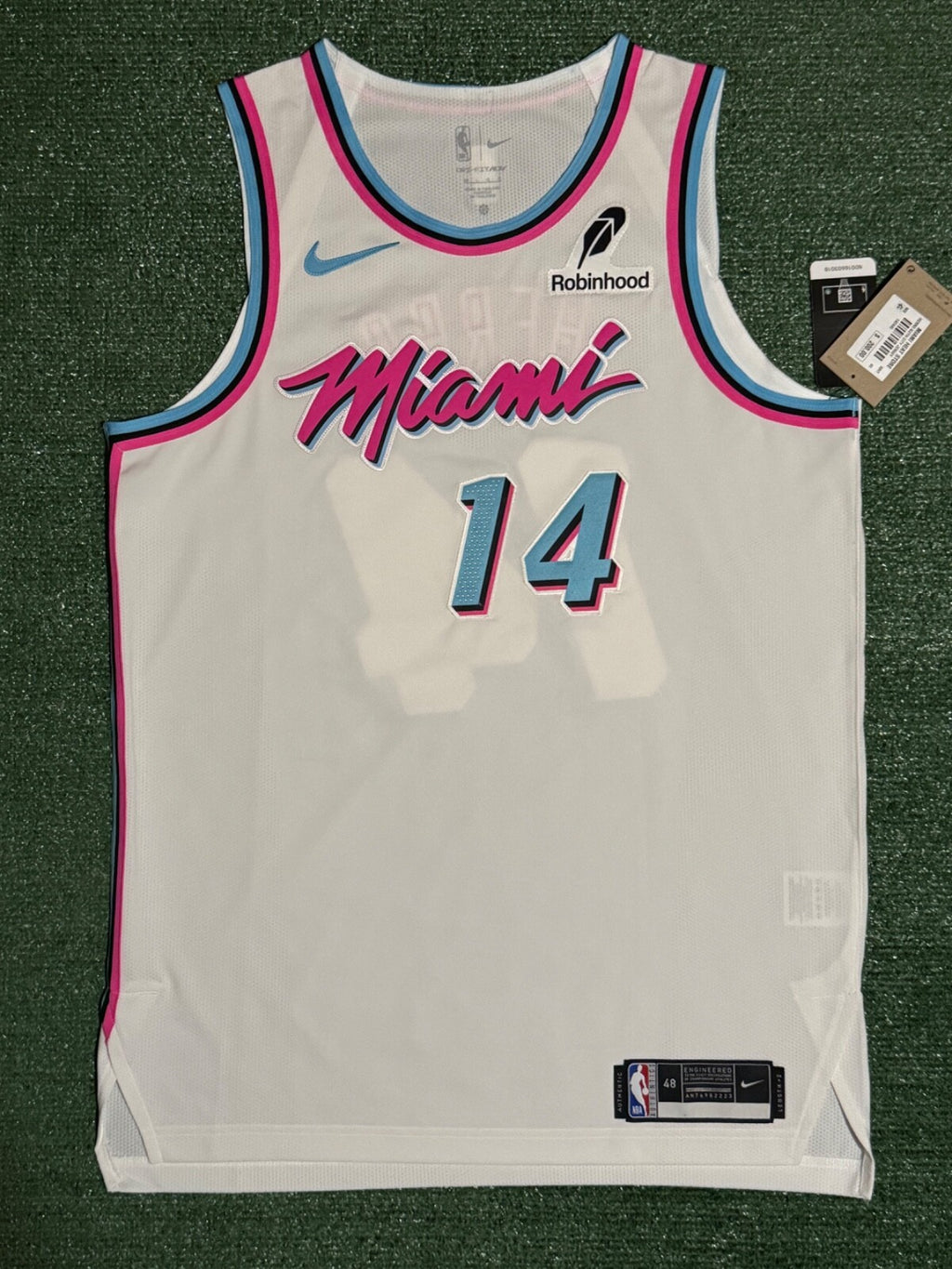 Tyler Herro Miami Heat Jersey #14 Nike ADV Authentic White Size 48 (Large) NBA
