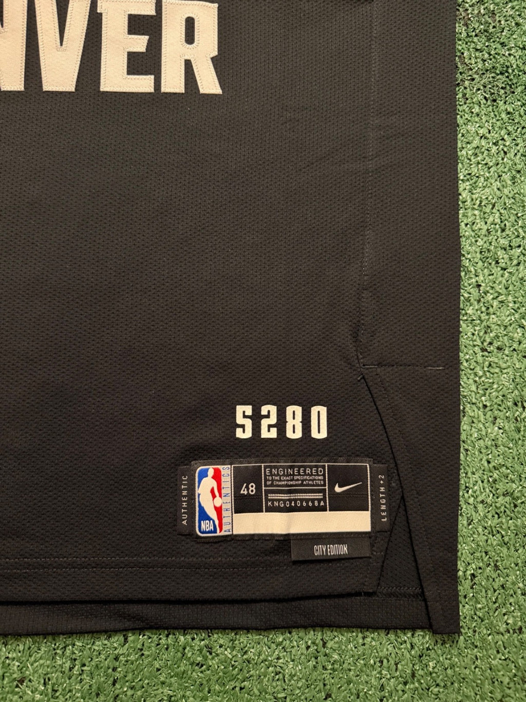 Nikola Jokic Denver Nuggets Jersey #15 Nike ADV Authentic Black Size 48 (L) NBA