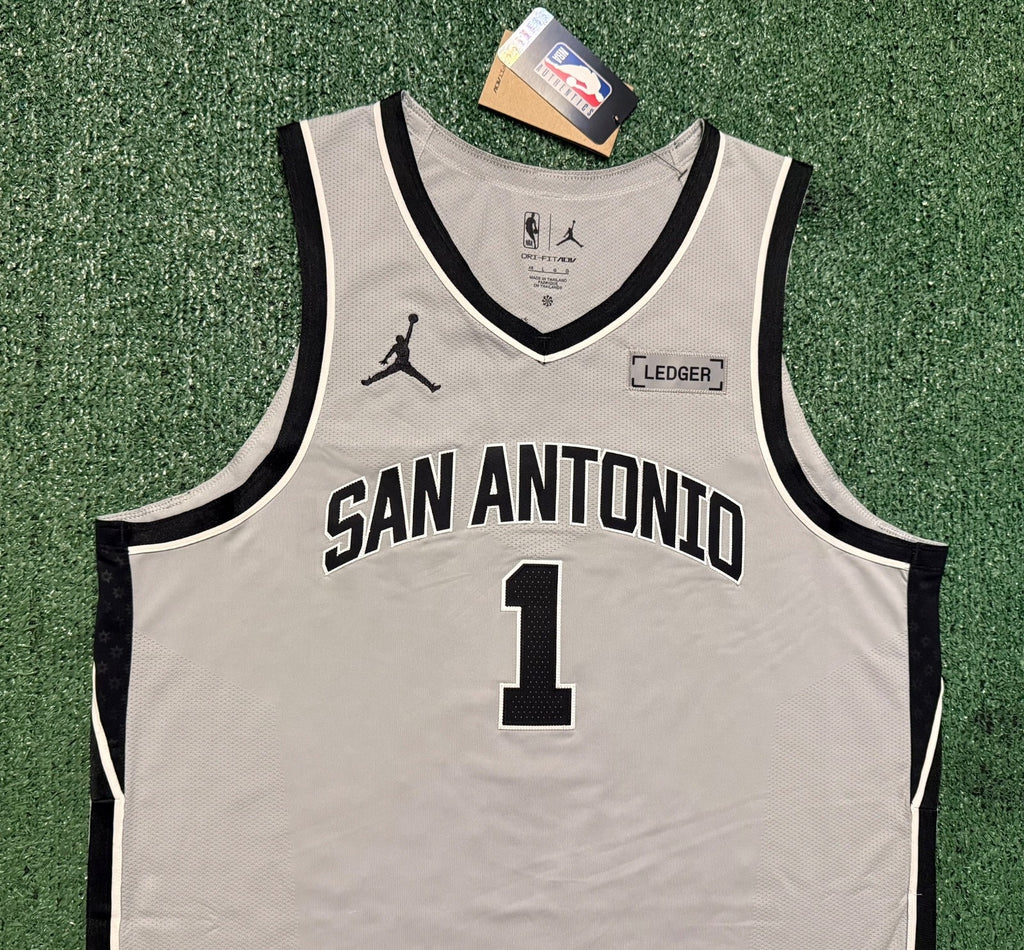 Victor Wembanyama San Antonio Spurs Jersey #1 Nike ADV Authentic Gray Size 48 (L) NBA