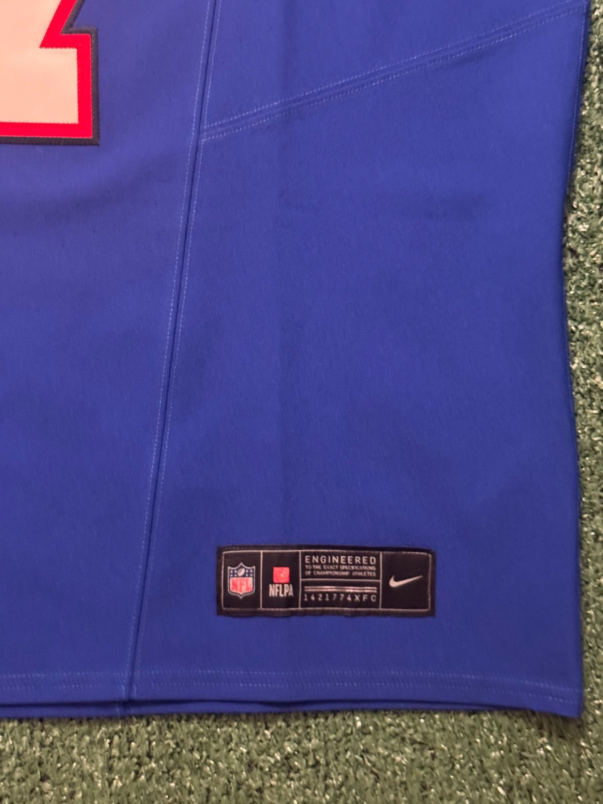 Josh Allen Buffalo Bills Jersey #17 Nike Vapor Fuse Elite Blue Size 48 (XL) NFL