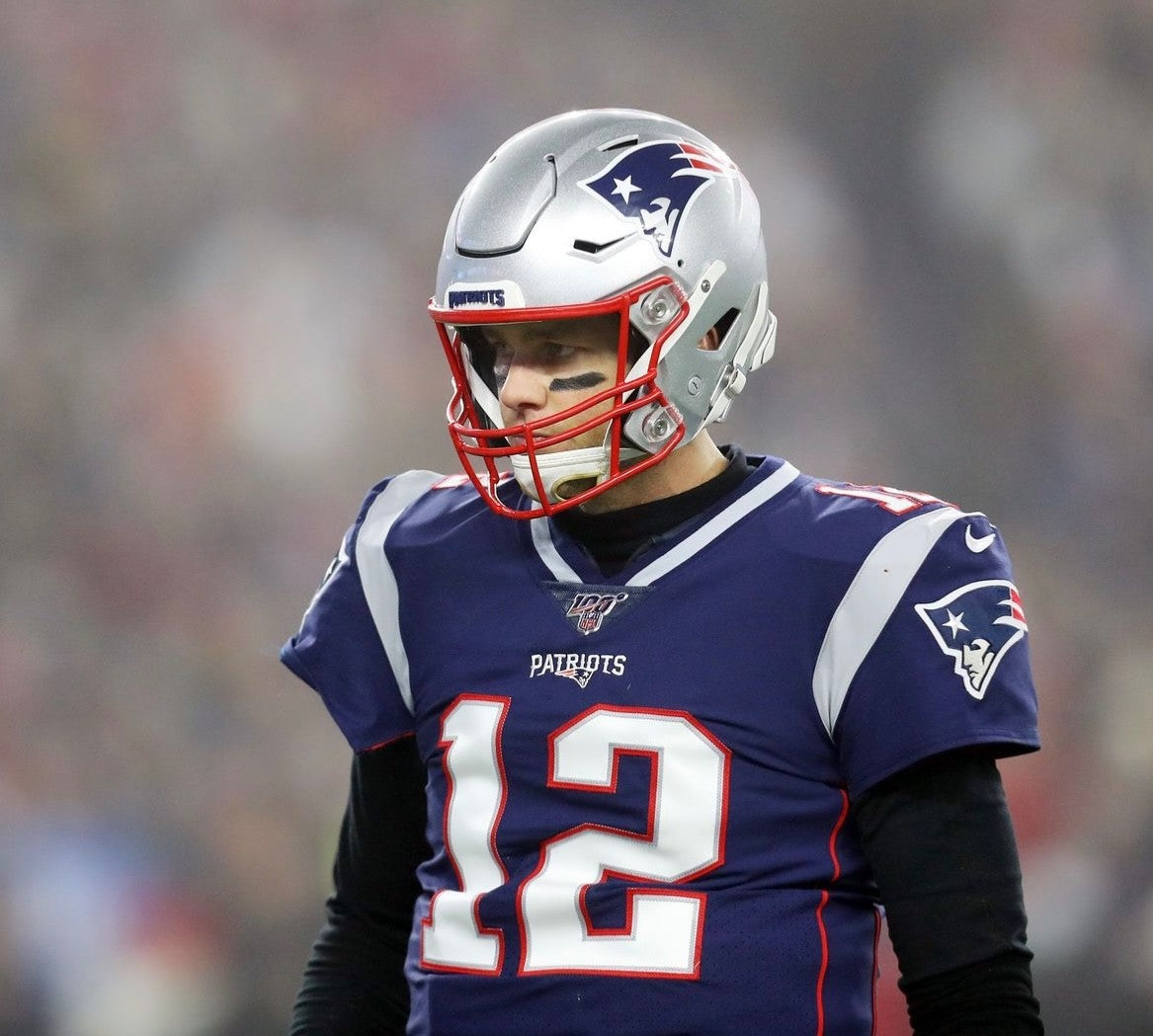 Tom Brady New England Patriots Jersey #12 Nike Vapor Elite Blue Size 48 (XL) NFL