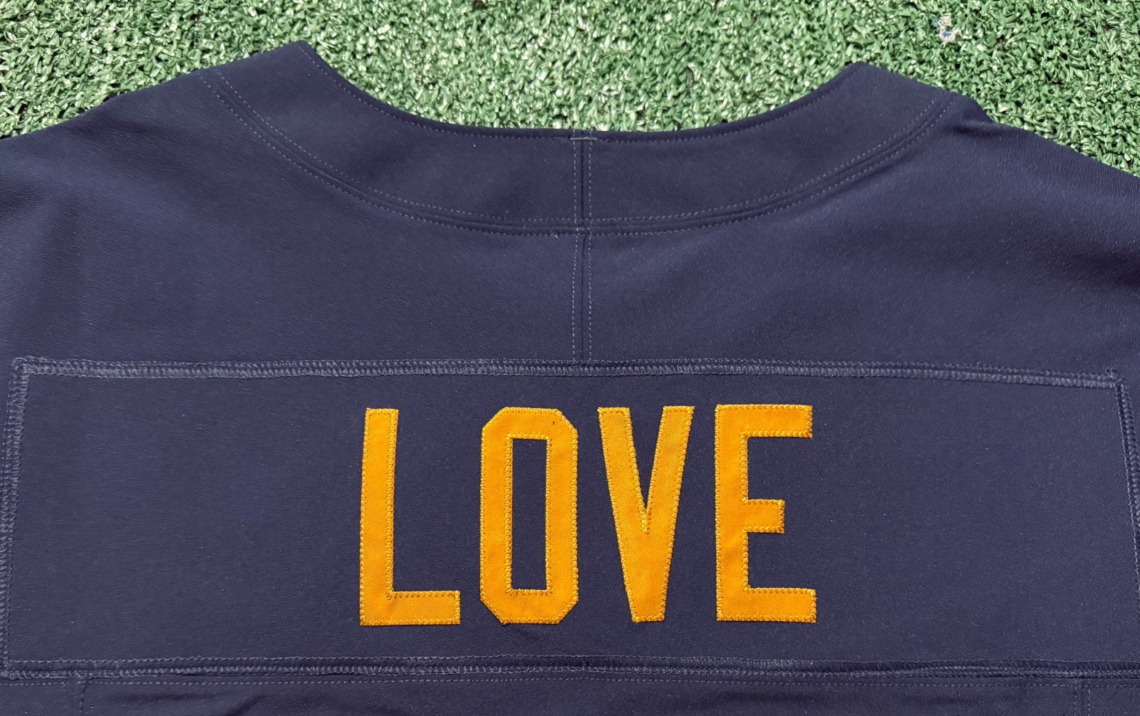 Jordan Love Green Bay Packers Jersey #10 Nike Vapor FUSE Elite Navy Size 44 (Large) NFL