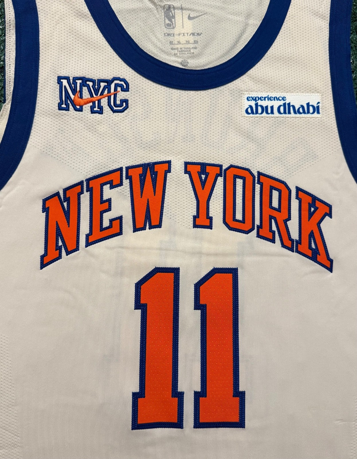 Jalen Brunson New York Knicks Jersey #11 Nike ADV Authentic Cream Size 52 (XL) NBA