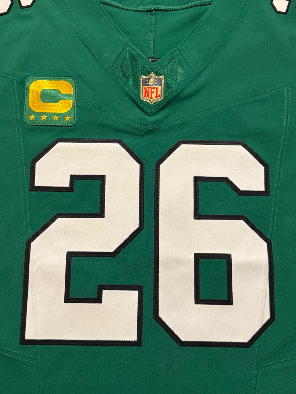 Saquon Barkley Philadelphia Eagles Jersey #26 Nike Vapor FUSE Elite Kelly Green size 48 (XL) NFL