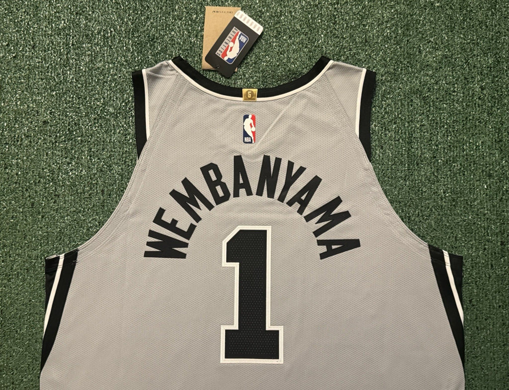 Victor Wembanyama San Antonio Spurs Jersey #1 Nike ADV Authentic Gray Size 52 (XL) NBA