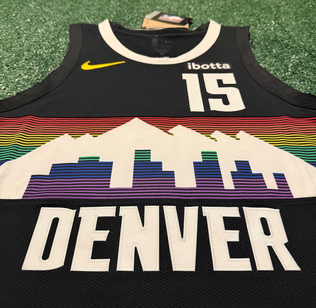 Nikola Jokic Denver Nuggets Jersey #15 Nike ADV Authentic Black Size 48 (L) NBA
