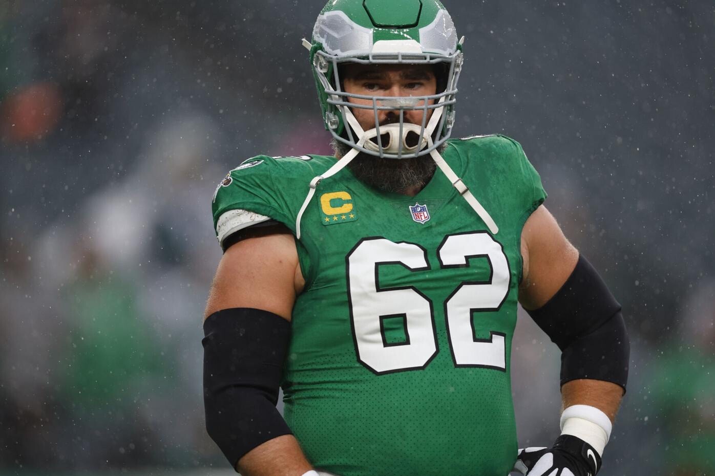 Jason Kelce Philadelphia Eagles Jersey #62 Nike Vapor FUSE Elite Kelly Green Size 40 (Medium) NFL