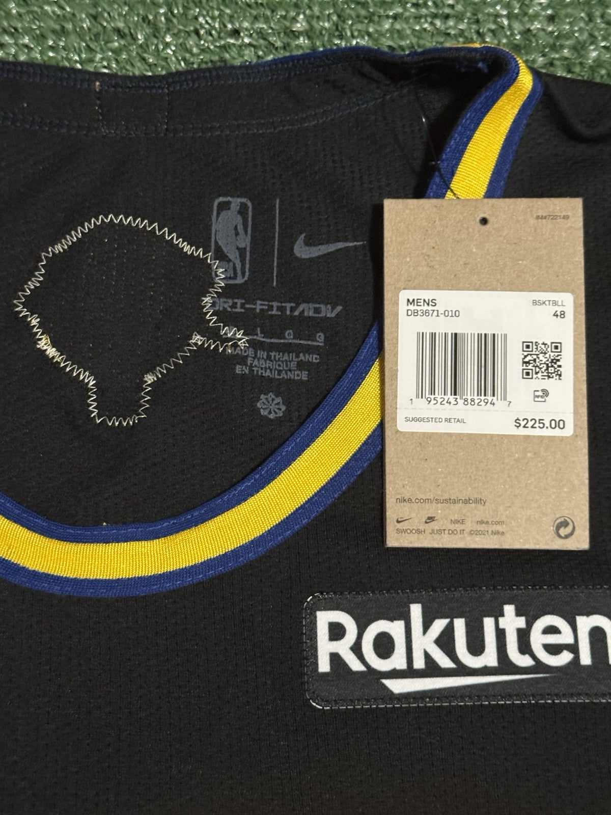 Steph Curry Golden State Warriors Jersey #30 Nike ADV Authentic Black Size 48 (L) NBA