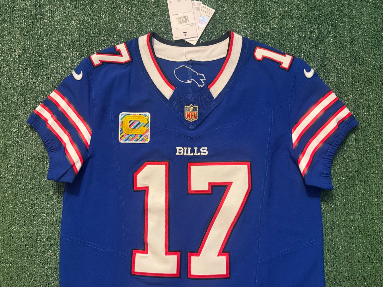 Josh Allen Buffalo Bills Jersey #17 Nike Vapor Fuse Elite Blue Size 40 (M) NFL