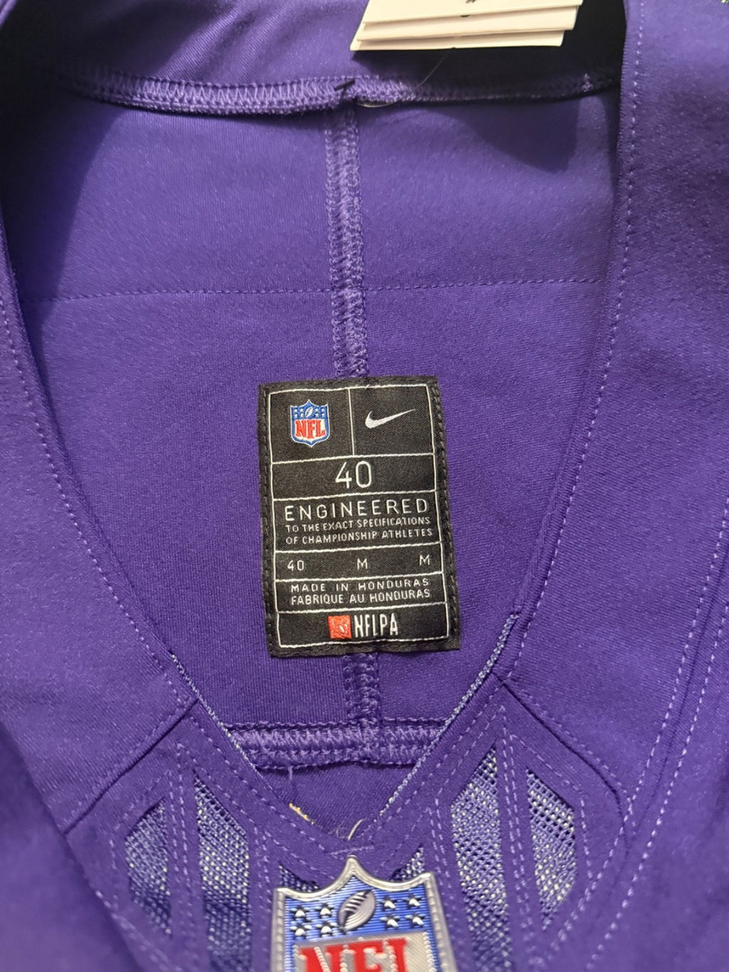 Justin Jefferson Minnesota Vikings Jersey #18 Nike Vapor FUSE Elite Purple Size 40 (Medium) NFL