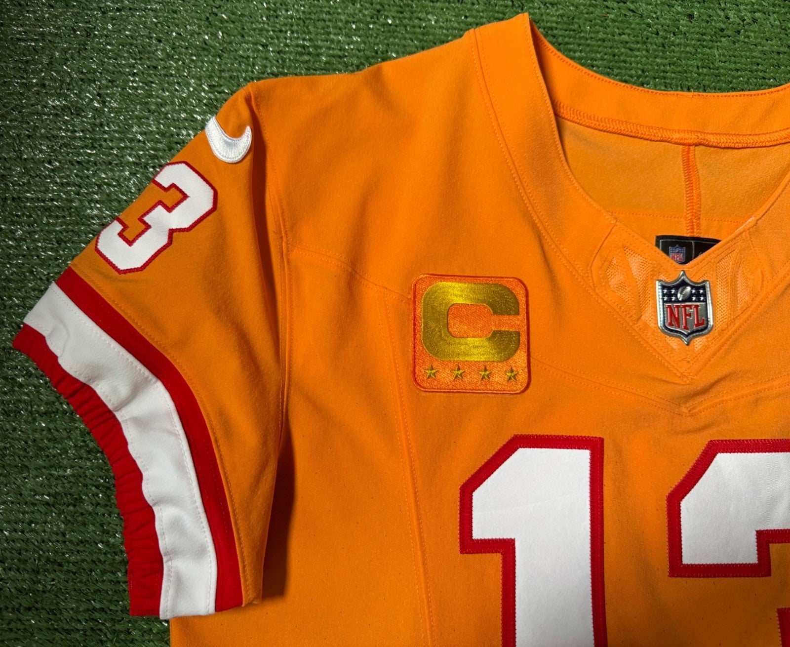Mike Evans Tampa Bay Buccaneers Jersey #13 Nike Vapor FUSE Elite Orange Creamsicle Size 44 (Large) NFL