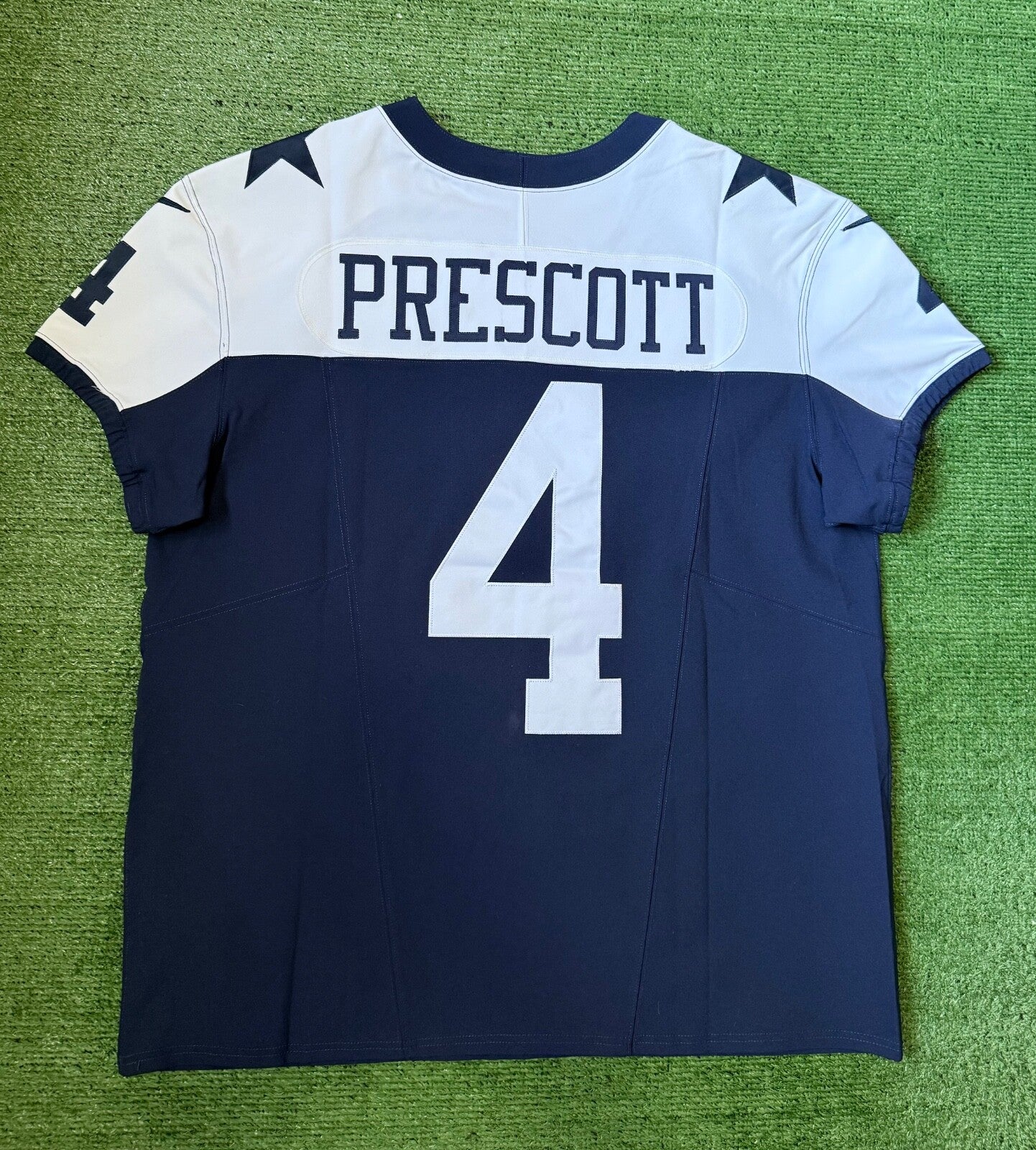 Dak Prescott Dallas Cowboys Jersey #4 Nike Vapor Fuse Elite Navy Size 48 (XL) NFL