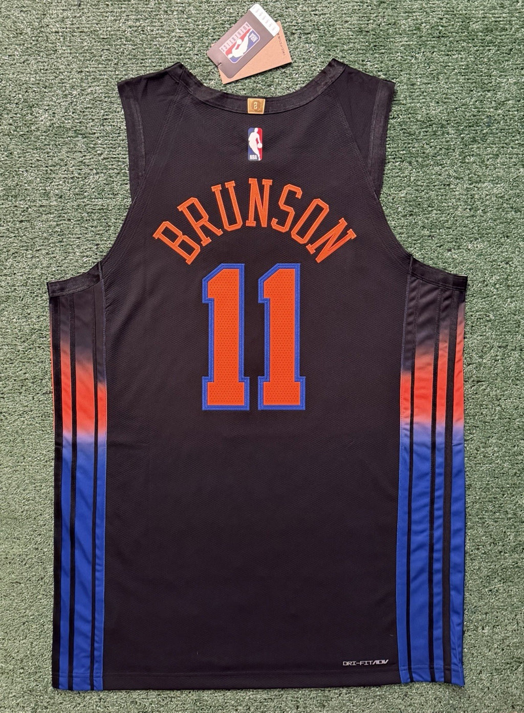 Jalen Brunson New York Knicks Jersey #11 Nike ADV Authentic Black Size 48 (L) NBA