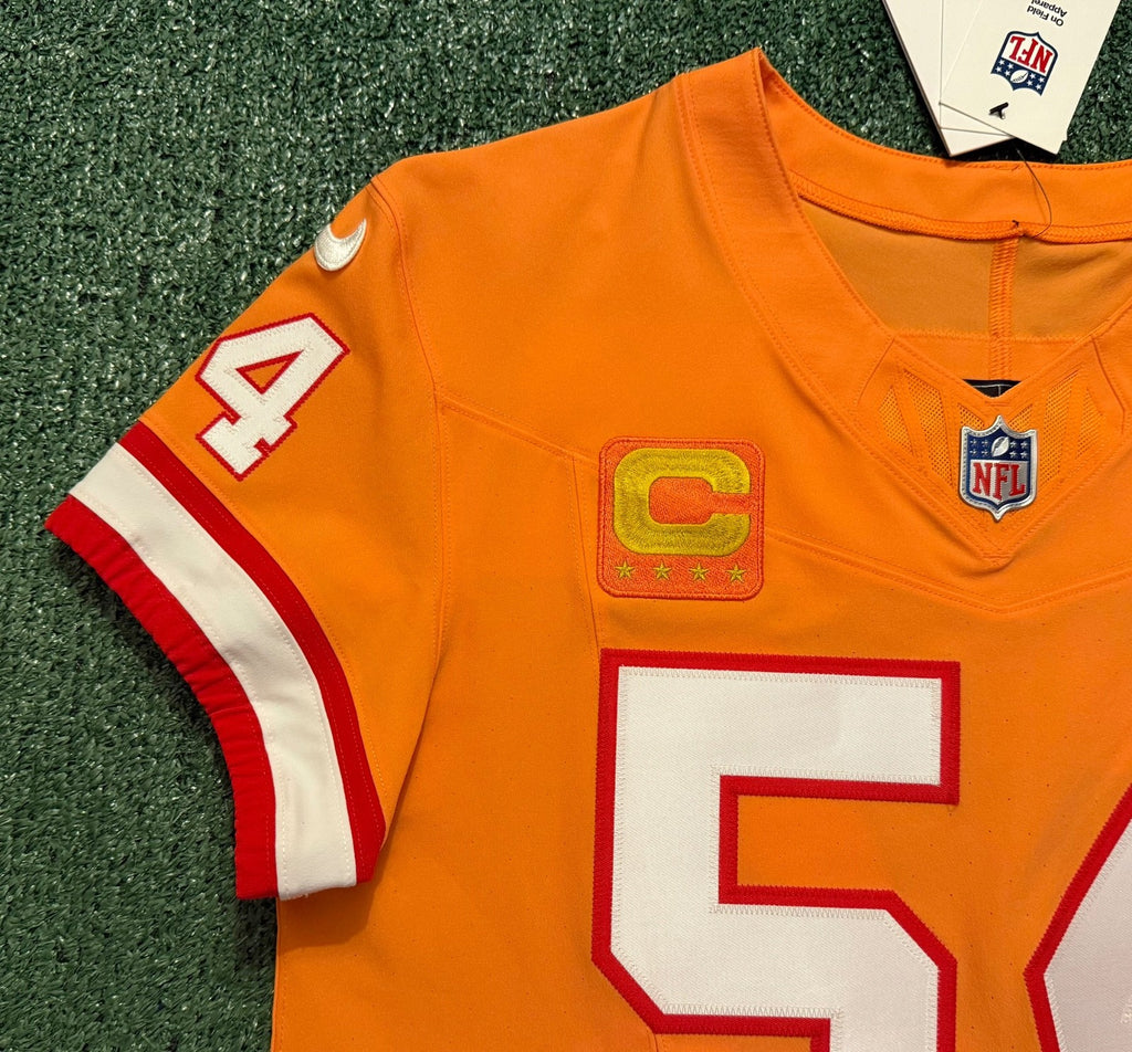 Lavonte David Tampa Bay Buccaneers Jersey #54 Nike Vapor FUSE Elite Orange Creamsicle Size 44 (Large) NFL