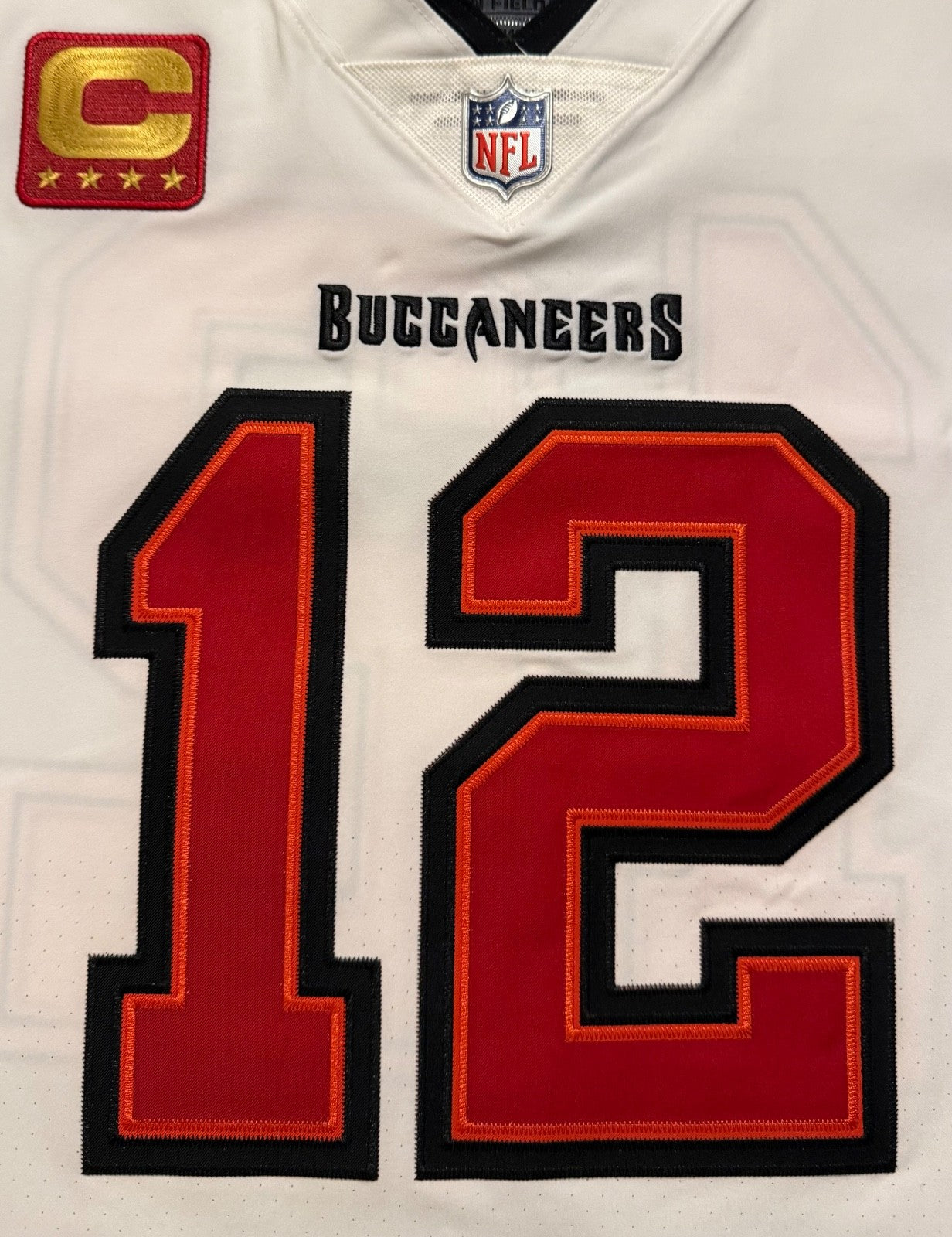 Tom Brady Tampa Bay Buccaneers Jersey #12 Nike Vapor Elite White size 44 (Large) NFL