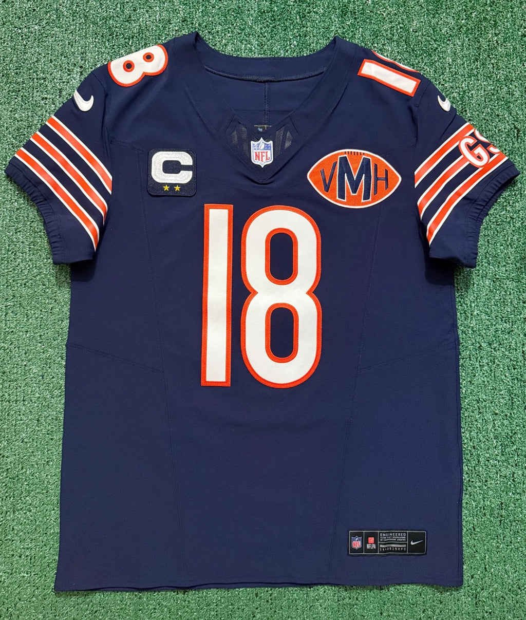 Caleb Williams Chicago Bears Jersey #18 Nike Vapor FUSE Elite Navy Size 40 (Medium) NFL