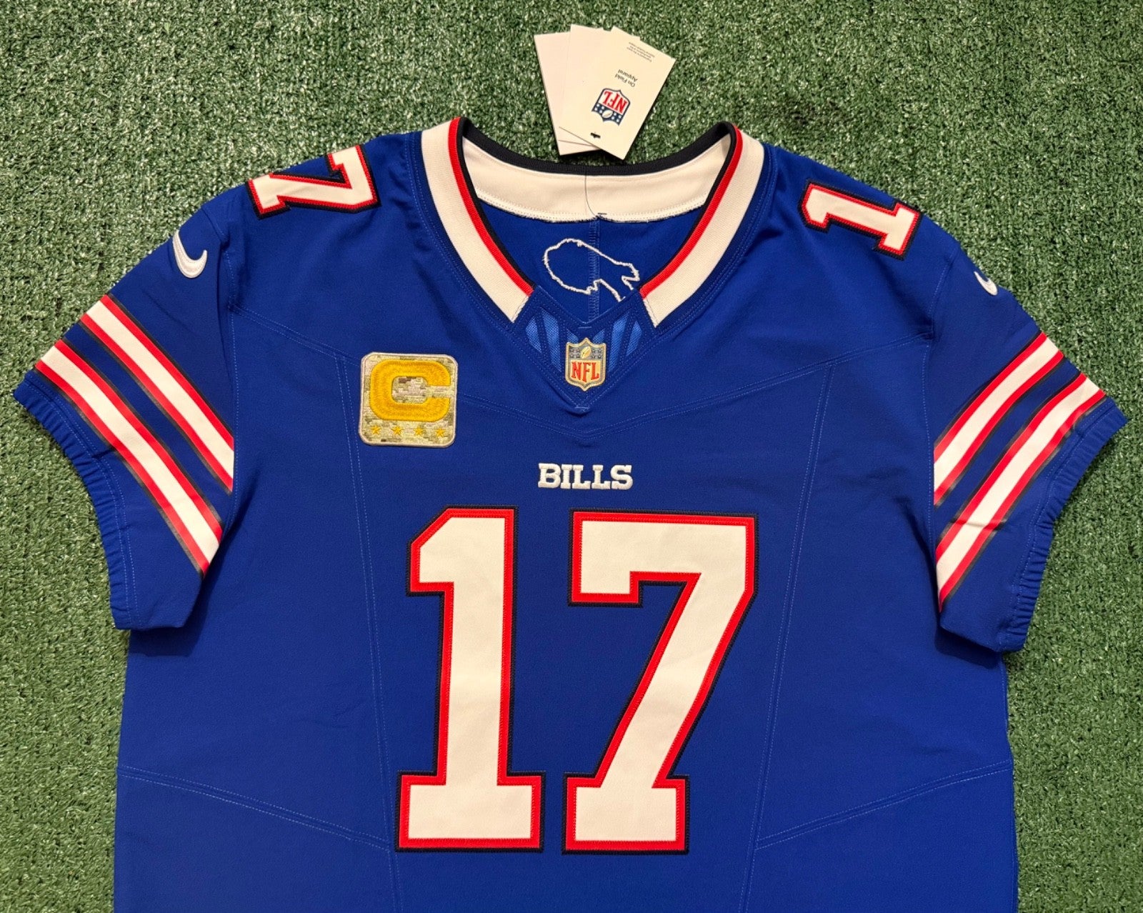 Josh Allen Buffalo Bills Jersey #17 Nike Vapor Fuse Elite Blue Size 48 (XL) NFL