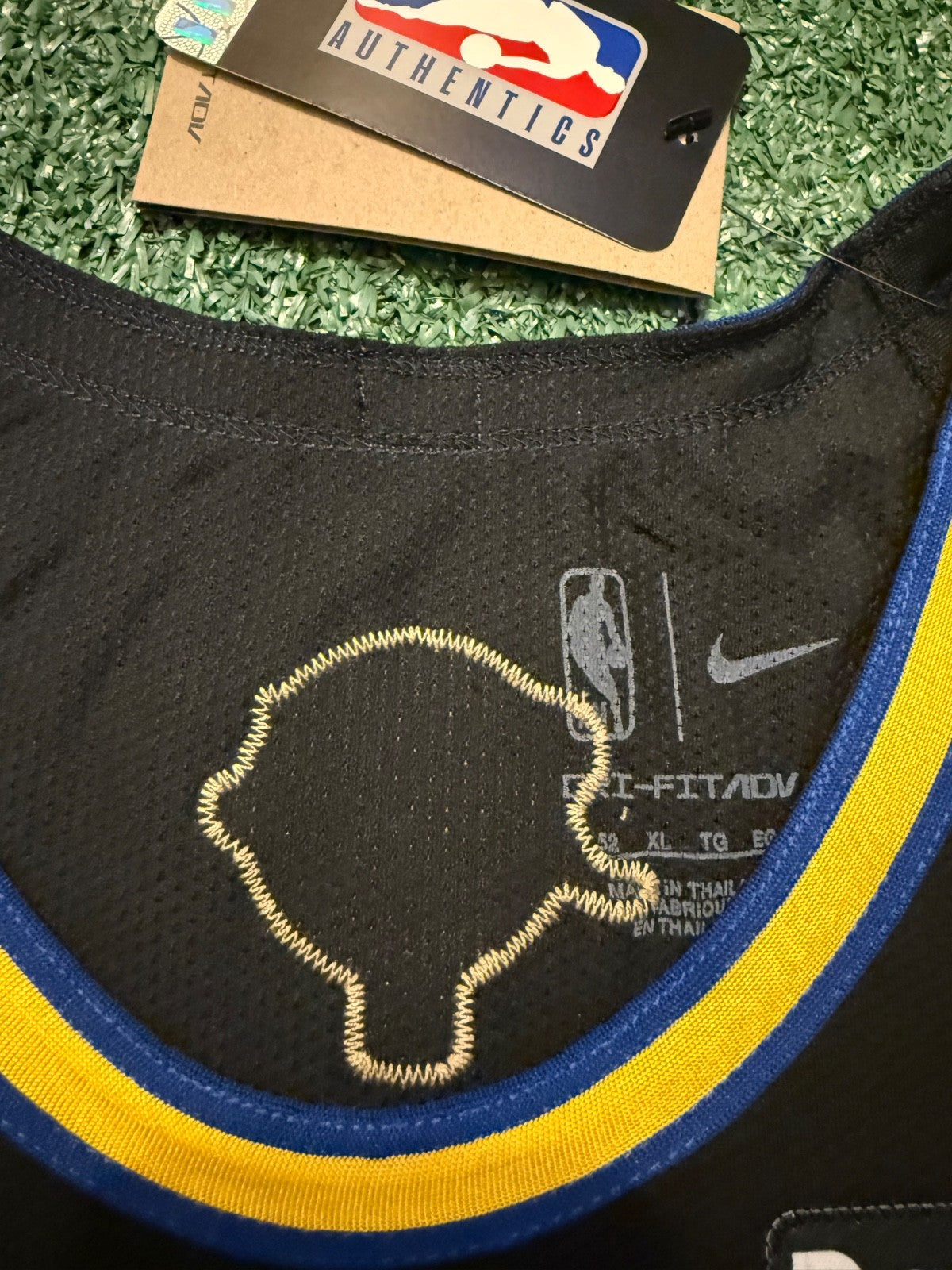 Steph Curry Golden State Warriors Jersey #30 Nike ADV Authentic Black Size 52 (XL) NBA