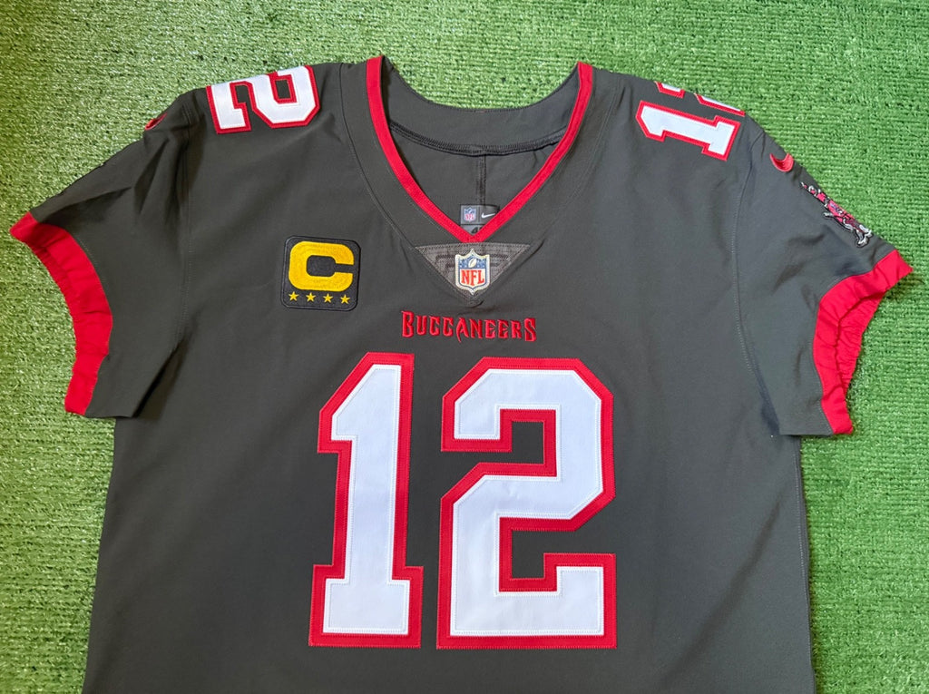 Tom Brady Tampa Bay Buccaneers Jersey #12 Nike Vapor Elite Gray size 48 (XL) NFL