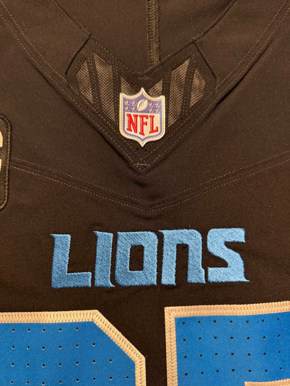Aidan Hutchinson Detroit Lions Jersey #97 Nike Vapor FUSE Elite black size 44 (Large) NFL