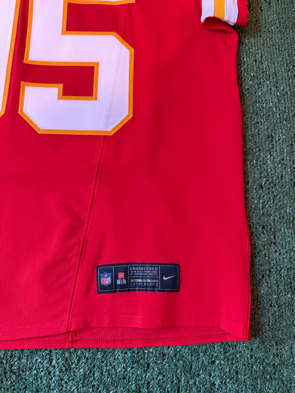 Chris Jones Kansas City Chiefs Jersey #95 Nike Vapor Fuse Elite Red Size 48 (XL) NFL